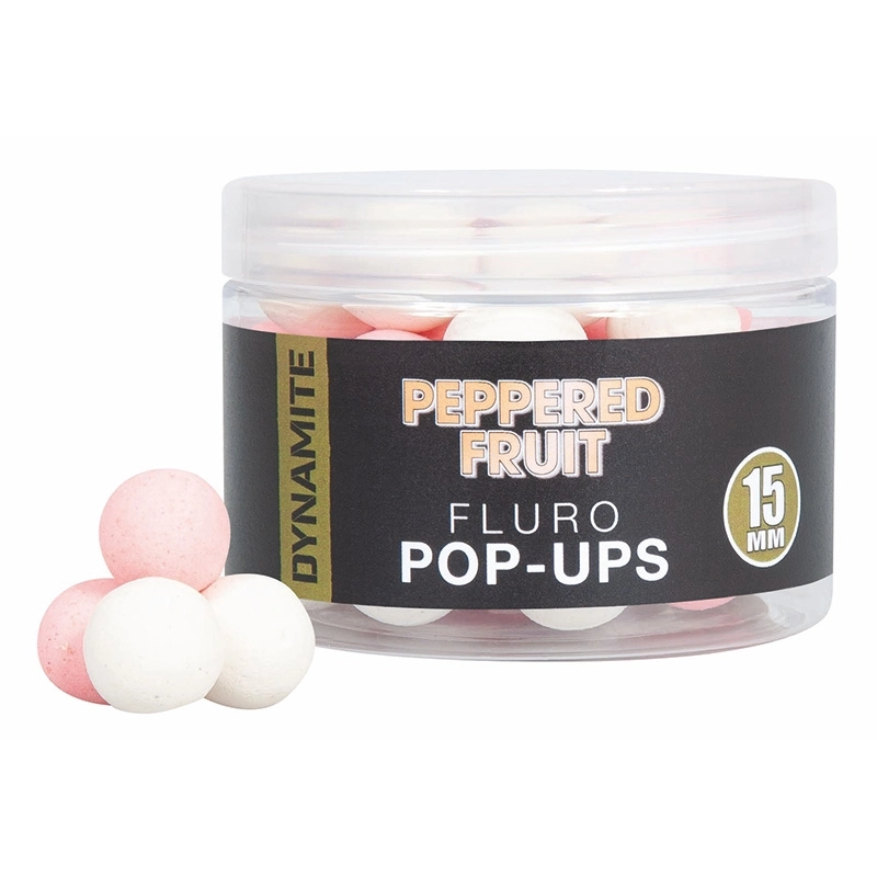 Dynamite Baits Peppered Fruit Fluro Pop-Ups 15mm